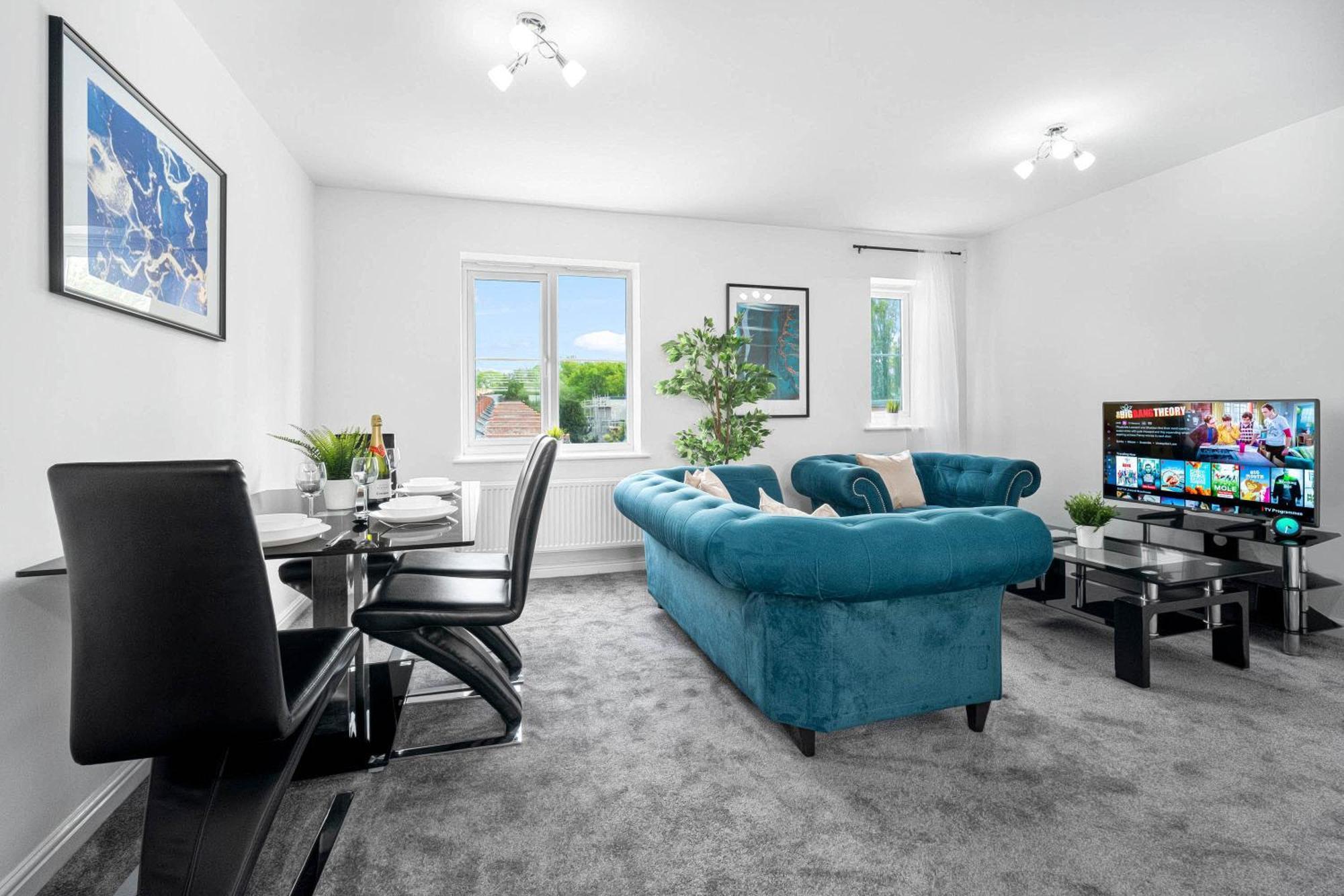 Stylish 2 Bedroom - Smart Tv - Wifi - Parking 39m Birmingam